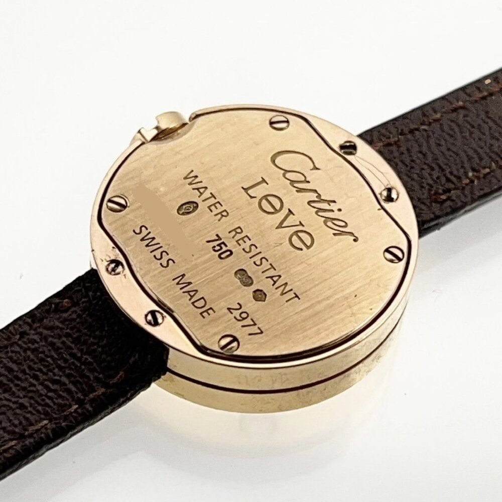 Cartier Love Watch Quartz 23mm Silver 18k Rose Gold Factory Diamonds Watch Only - Picture 8 of 8